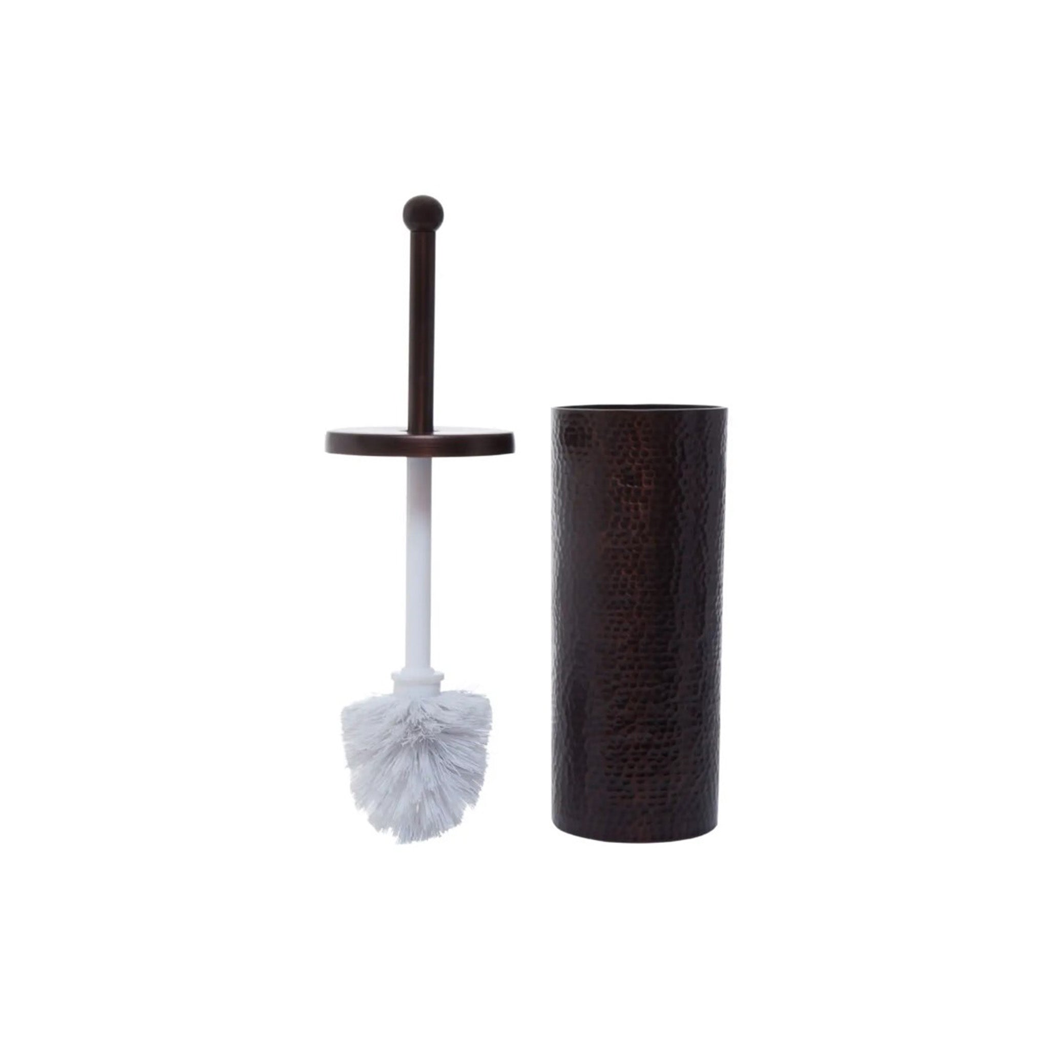 Hammered Pattern Dark Bronze Toilet Brush